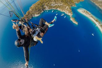 Paragliding jump